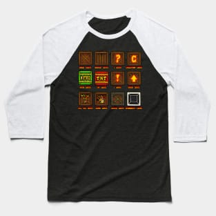 Crash Bandicoot Crates Baseball T-Shirt